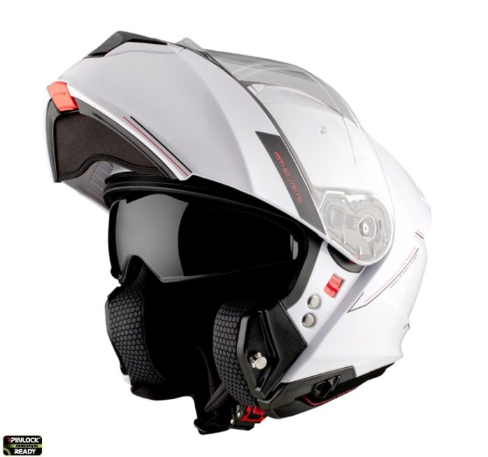 Casca modulabila MT Genesis SV A0 alb lucios Pinlock ready Casca modulabila MT Genesis SV A0 alb lucios Pinlock ready