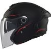 Casca open face motociclete MT Cosmo SV A1 negru mat (ochelari soare integrati)