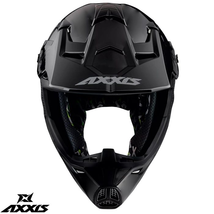 Casca off road motociclete Axxis model Wolf A1 negru mat