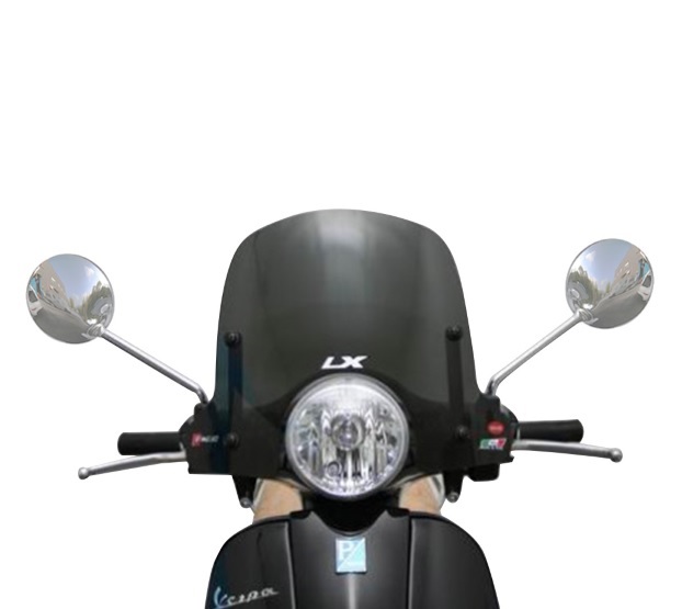 Parbriz mediu fumuriu inchis "New Design" Vespa LX 50-125-150cc