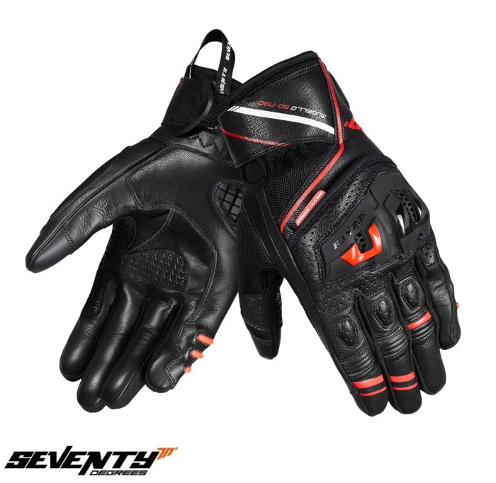 Manusi barbati Racing/Naked vara Seventy model SD-N30 Mugello culoare: negru/rosu Manusi barbati Racing/Naked vara Seventy model SD-N30 Mugello culoare: negru/rosu