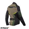 Geaca (jacheta) motociclete barbati Touring Seventy vara model SD-JT70 Atacama culoare: nisipiu/verde/galben fluor
